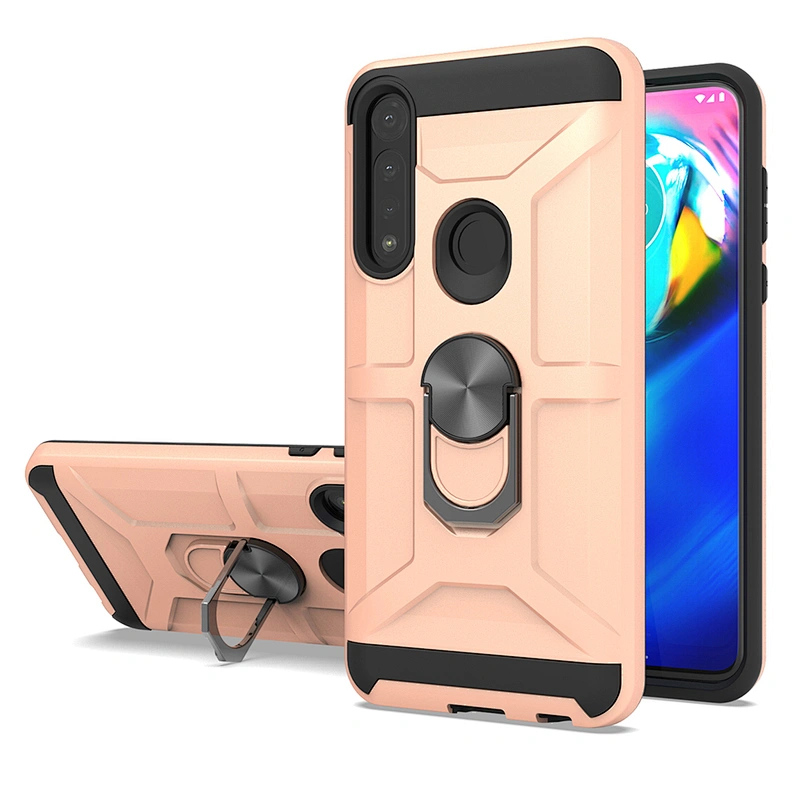 Men Flexible Ring Holder Cell Accessories Phone Cases For Motorola G8 Power lite E6S one fusion plus