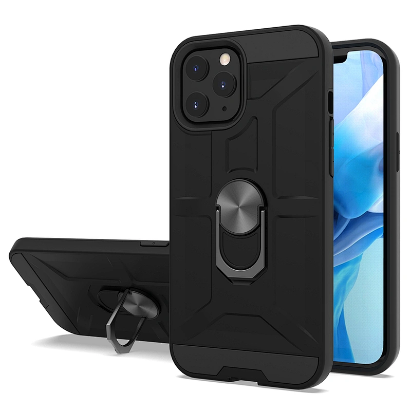 Fashion mobile Back Cover  Ring Holder Phone Cases For IPhone XR XS 11 12 mini Pro Max