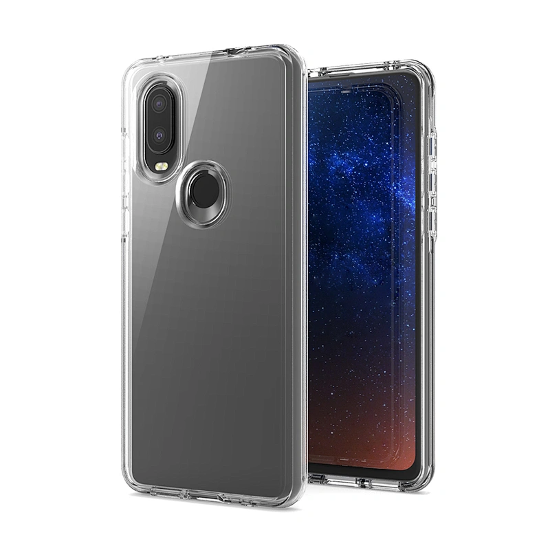 Shockproof Clear Case with Hard PC Soft TPU Bumper Cover Case for Motorola MOTO one action