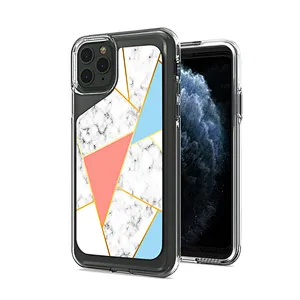 Hot selling 2 in 1 tpu pc customized Electroplate IMD phone case For IPhone X/Xs 11 Pro Max