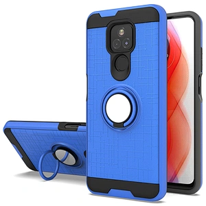Double Layer 360 Degree Rotation Mobile Covers Phone Case With Ring Holder For Motorola G Play 2021 Power Stylus