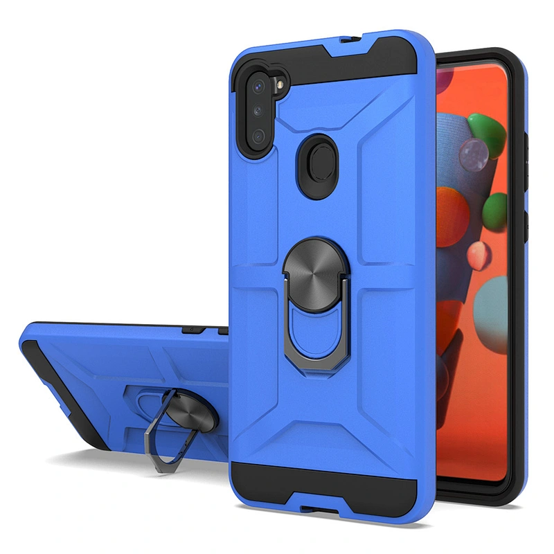 Customized Logo Bracket Ring Holder Phone Cases For Samsung A11 A31 A71 A21S Note 20 Plus