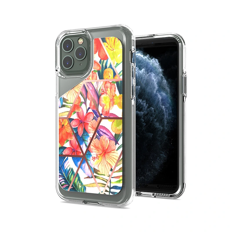 Hot Selling IMD Custom Printed Clear Cell Phone Case for Apple iPhone 7 8 9 SE 11 Pro Max