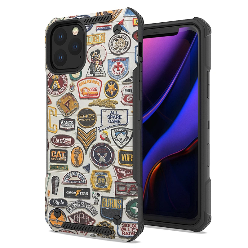 Hybrid 2 in 1 Printed PC back cover case Custom print cell phone case For IPhone 11