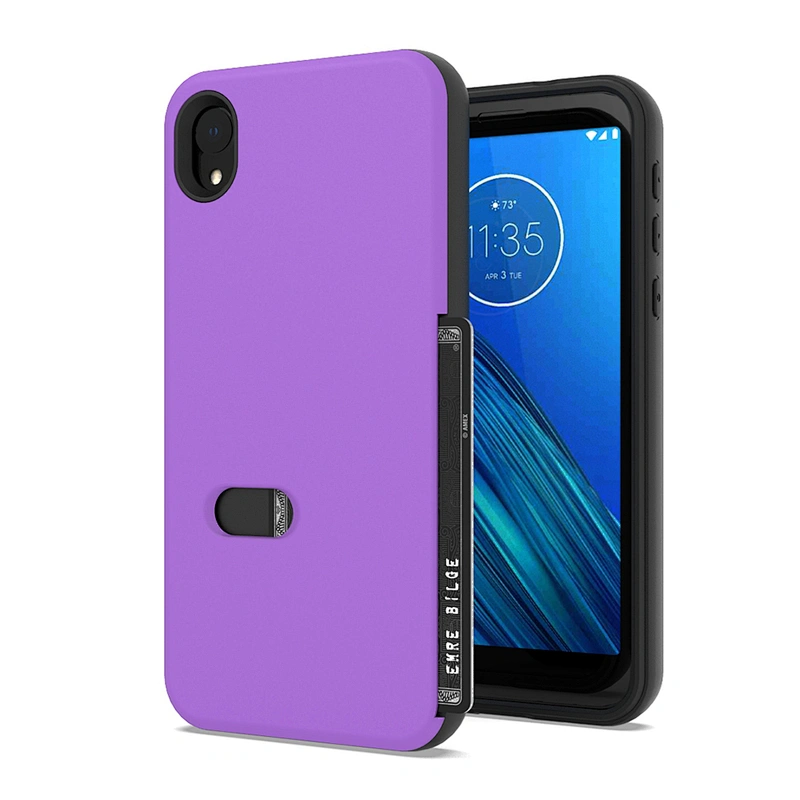 New Models Mobile Cases Fashionable Phone Covers with Credit Card Slot for Motorola E6 Plus Play