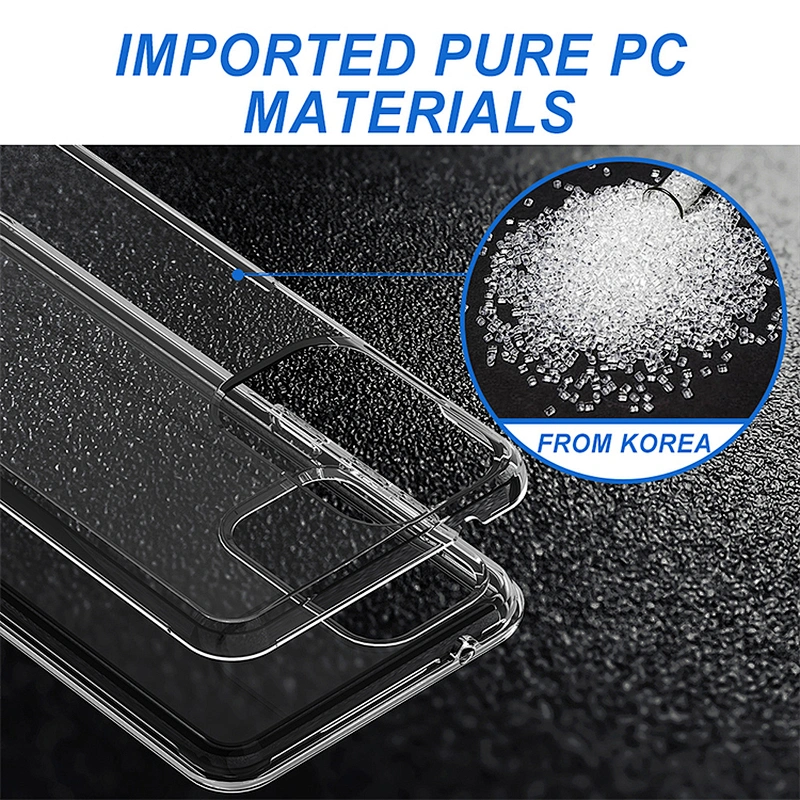Best quality ultra hybrid transaprent pc tpu phone case for Samsung A72 A52 A02S