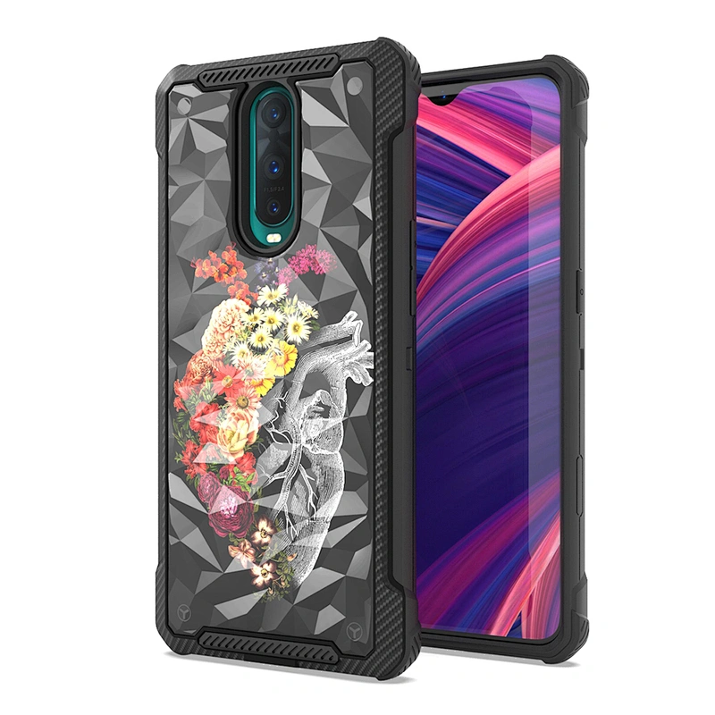 carbon fiber pattern phone case for OPPO R17 Pro pc tpu cover for OPPO R17 Pro