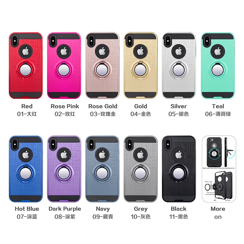 Protection shockproof 2 in 1 360 magnetic ring phone cover for Samsung A11 A21 A71 A21S
