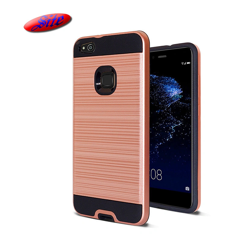 Best Seller Mobile Phone Case, Double Layer Back Cover with Brushed Texture for Huawei P10 Lite