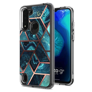 Fundas modernas para celular android imd electroplated printed phone case for Motorola G8 Power Lite