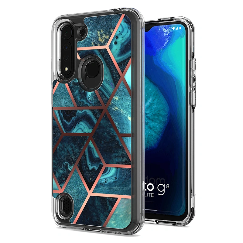 Fundas modernas para celular android imd electroplated printed phone case for Motorola G8 Power Lite