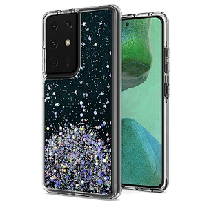 2021 Custom sparkle epoxy giltter bling cell phone cases for Samsung Note 20 cases S21 plus