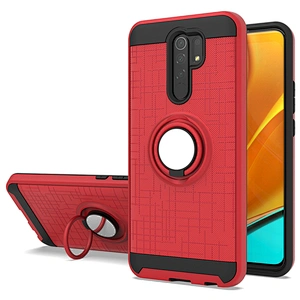Strong protective case phone back covers with metal ring kickstand for Redmi 9 9A 9C