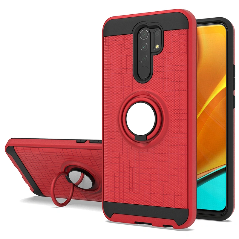 Strong protective case phone back covers with metal ring kickstand for Redmi 9 9A 9C