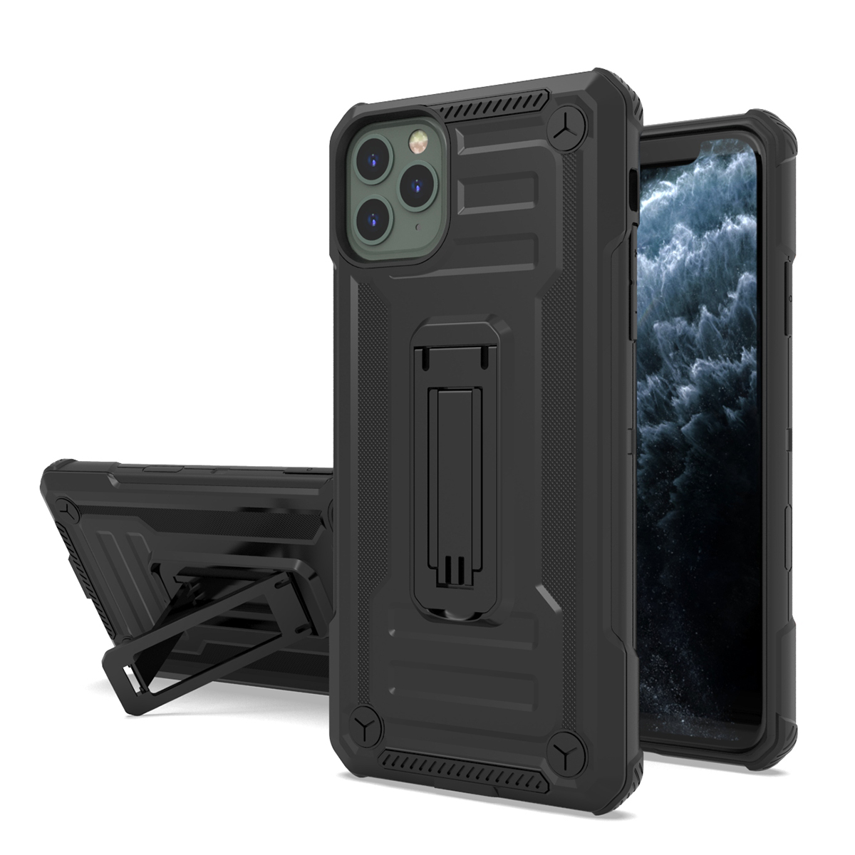 Anti-fall shockproof Kickstand holder Phone case For IPhone X/Xs 11 Pro Max