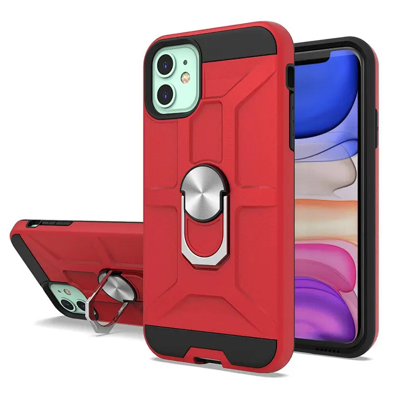 2020 New Models Mobile Phone Case with Ring Holder Stander for iPhone 11 Pro Max 12
