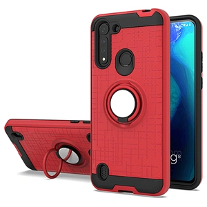 Unique design finger ring bracket phone case cover for Motorola G8 Power Lite One Fusion