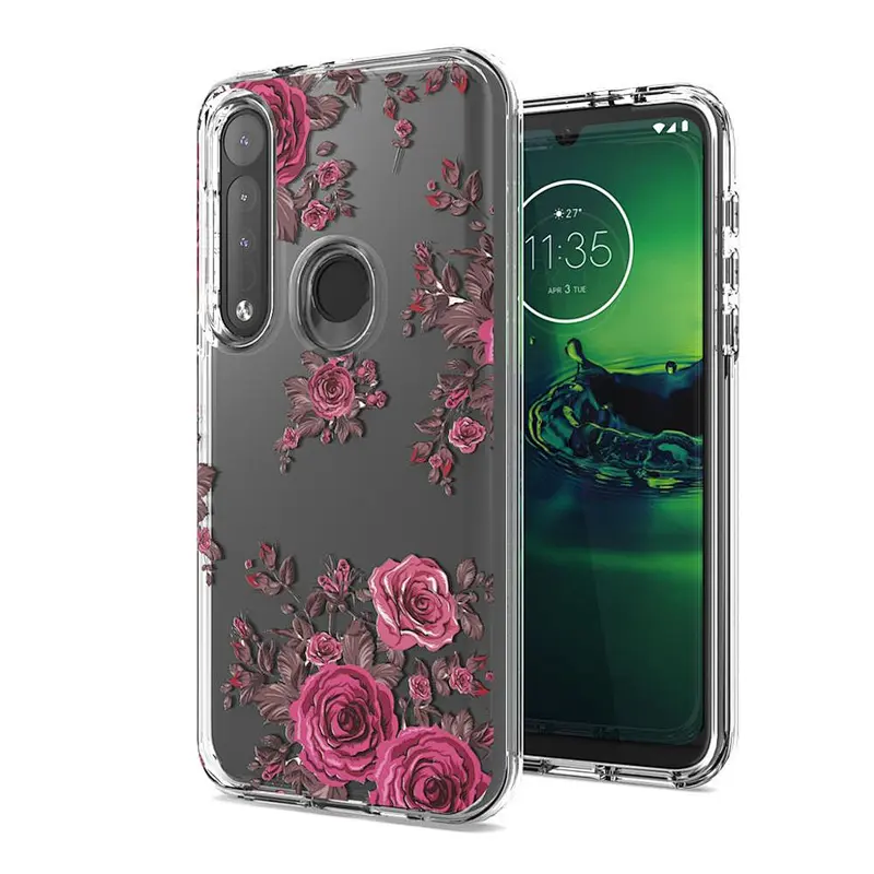protectores celular custom flower design case for Motorola G8 G8 Plus Play accesorios para celular al por mayor