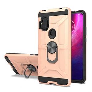 New Arrival shockproof magnetic ring holder cell back phone covers case for Motorola moto one hyper