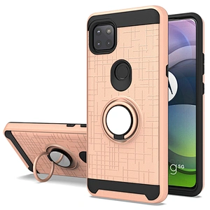 Top Selling Shockproof Covers 360 Ring Holder Protective Phone Case For Motorola G 5G One Ace G10 G30