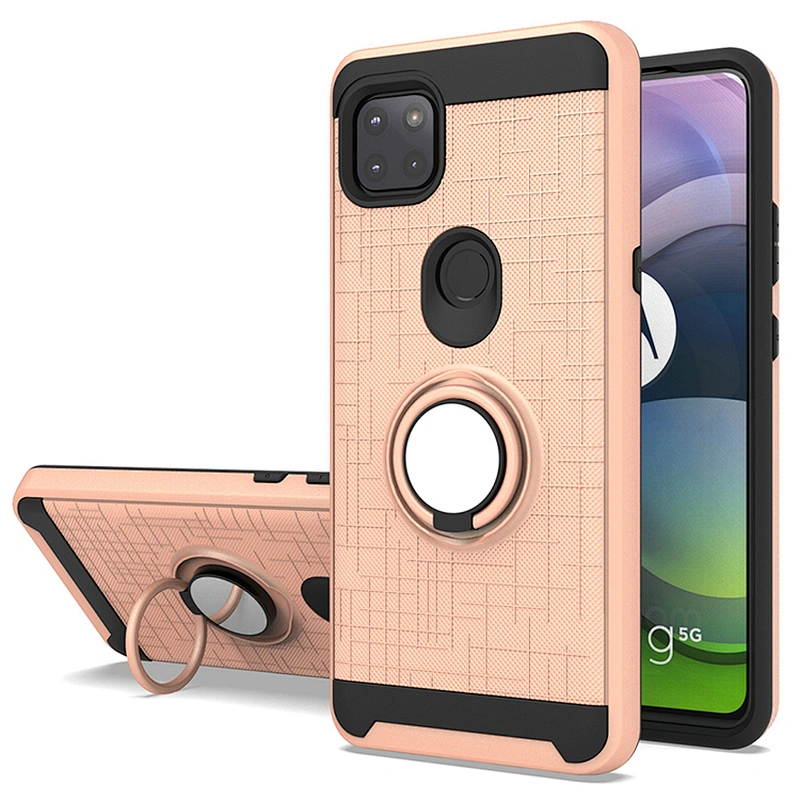 Top Selling Shockproof Covers 360 Ring Holder Protective Phone Case For Motorola G 5G One Ace G10 G30