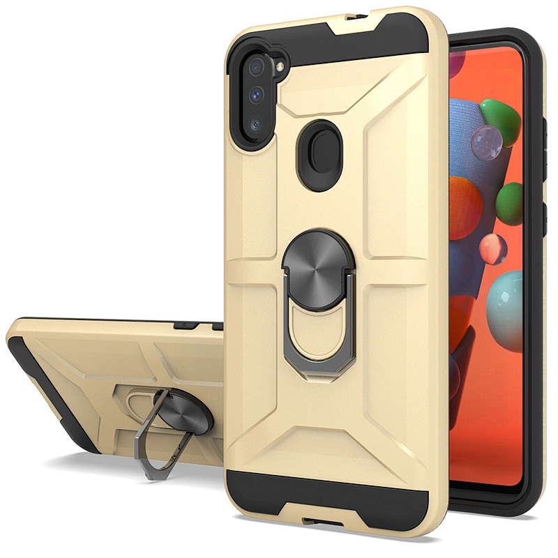 Wholesale shockproof cell phone case with ring holder for Samsung A51 A71 A21 A11