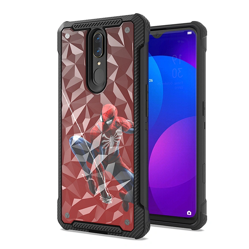 Luxury Mobile Phone Accessories for Oppo 2 in 1 Back Cover with Customized Sticker for Oppo F11