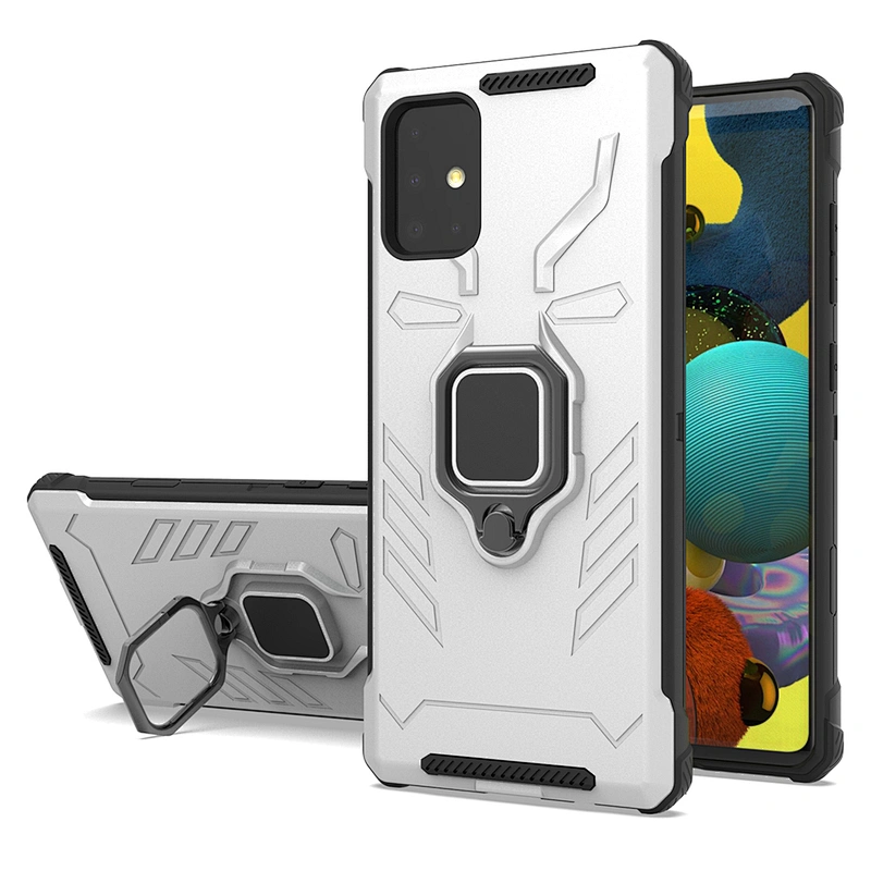 Factory Supply Directly Cell Phone Case Metal Ring Kickstand Cover for Samsung A51 A71 A21S