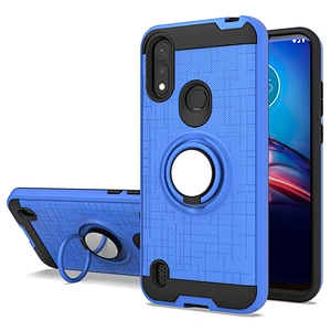 For Moto new models 360 ring mobile phones cases for Motorola E6 Play Plus E7 E6S