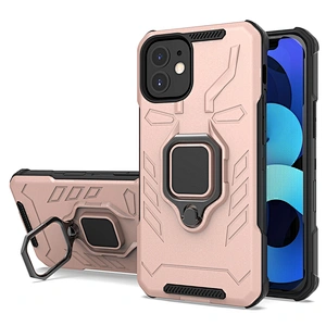 Rose Gold Strong Rotation Magnetic Ring Holder Phone Case For IPhone 11 12 Pro Max Mini