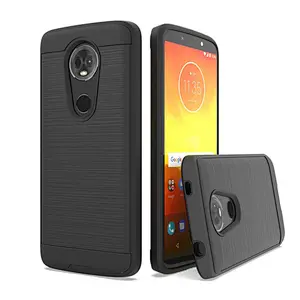 Brushed metal case for Motorola E5 plus G7 Supra G7 Power wholesale factory mobile phone case