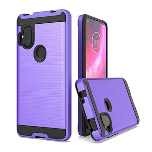 Double layer protector custom printed mobile case cell phone accessories for Motorola One Hyper