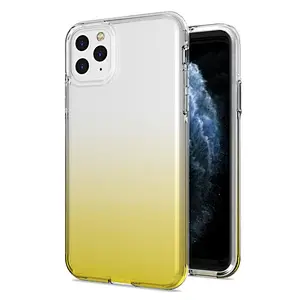 Hybrid Glitter Gradient PC TPU double layer bling phone case for  iPhone 11 pro max