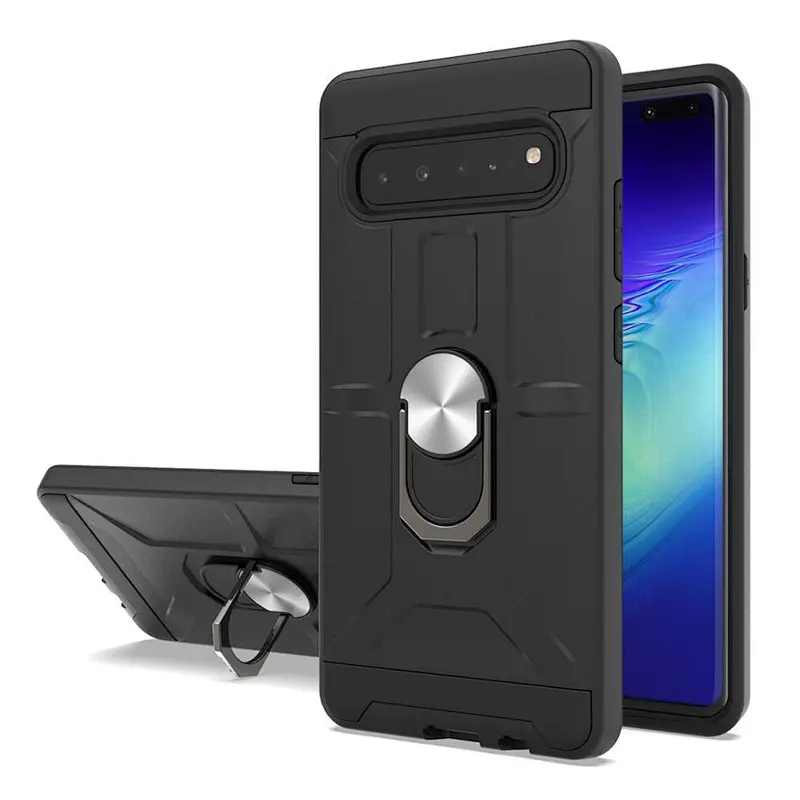 Hot selling mobile phone case for Samsung shockproof telephone cases with ring holder for Samsung S10 5G