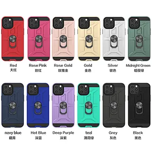 Cell Back Cover 360 Ring Holder Mobile Phone Case For I Phone X XS XR 7 8 Plus For Apple iPhone 11 12 Pro Max