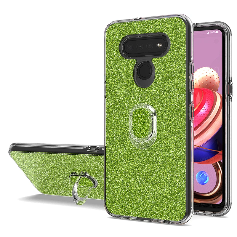 Glitter Bling Flash Paper Ring Holder Cell Case Phone Cover For Huawei P40 Lite Y6P Y7P Y5P 2020