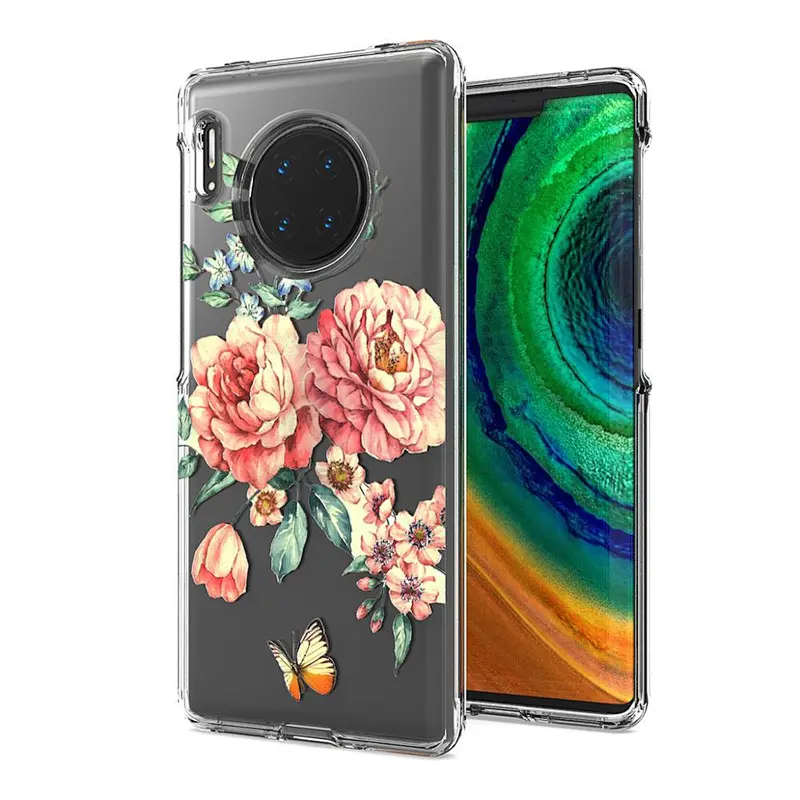 durable dustproof printed phone cover shockproof tpu pc case for huawei mate 30 pro