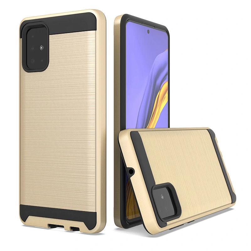 Non-slip Wire Drawing Mobile Accessories Cell Phone Case for Samsung S20 Plus Ultra A11 A21 A51