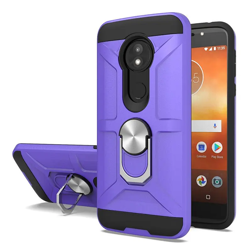 Completed Models Ring Holder Kickstand Phone Back Cover For Motorola Moto G6 G7 G8 Play Plus Power