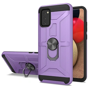 Fashionable protective metal ring holder cell phone cases covers for Samsung A02S