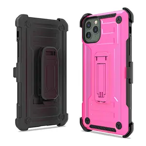 shockproof cases phone case kickstand phone case with belt clip for iphone 11 pro max