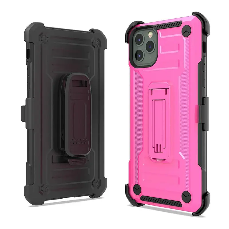 shockproof cases phone case kickstand phone case with belt clip for iphone 11 pro max