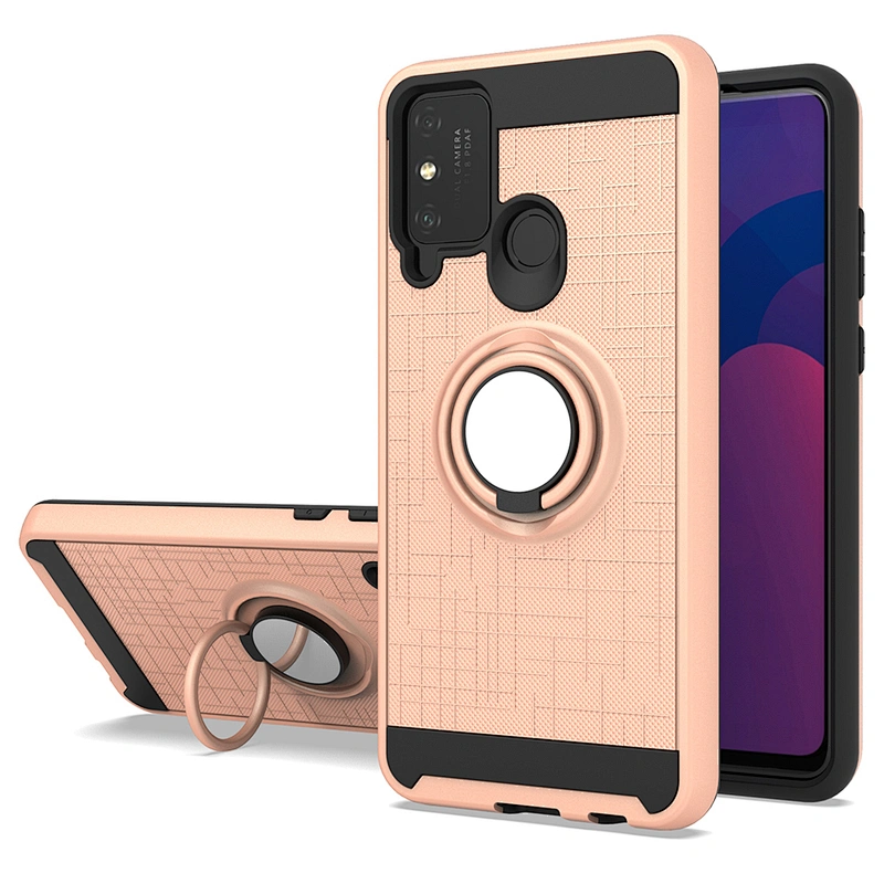 Two pieces Kickstand Rotation Ring Holder Phone Case For Huawei P40 Lite Y6P Y7P Y5P 2020