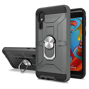 Hot selling TPU PC Phone Case design wholesale cell phone case with holder for MOTO E6