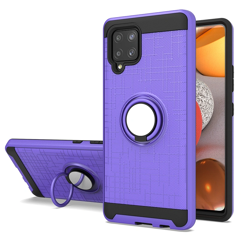 Amazon New Products Ring Holder TPU Hybrid 2 In 1 Combo Phone Case For Samsung A42 5G S30 Plus Ultra