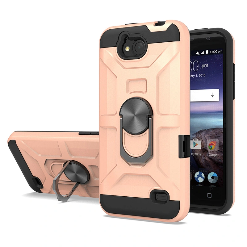 Heavy Duty Protection Kickstand Flexible Ring Holder phone case For ZTE A970 A530 Z812 Z958 X4