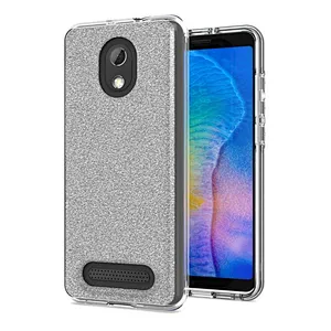 OEM ODM High clear transparent  3 in 1 bling glitter Phone Case For IPhone X/Xs 11 Pro Max