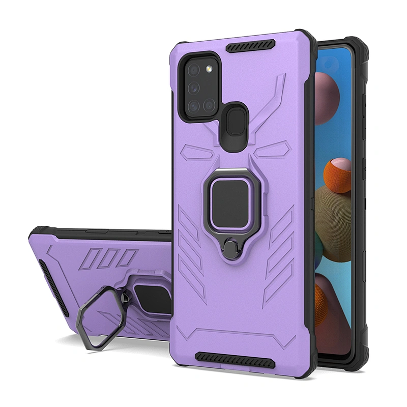 Amazon top selling shock proof cover mobile phone case with ring holder for Samsung A21S