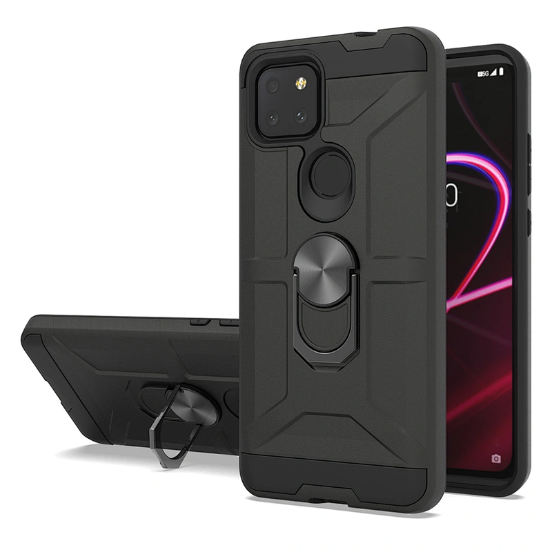 Rose Gold Hot Selling 360 Degree Rotation Ring Holder Phone Case For TCL revvl 4 Plus 5G