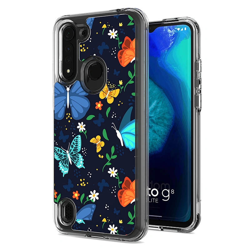 Fundas modernas para celular android imd electroplated printed phone case for Motorola G8 Power Lite
